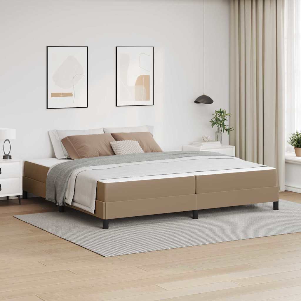 Krevetna konstrukcija Boja cappuccina 200 x 200 cm tkanina