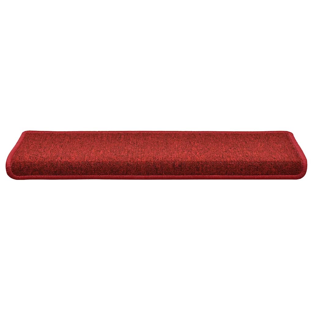 Prostirke za stepenice 30 kom 65x21x4 cm crvene pravokutni rub