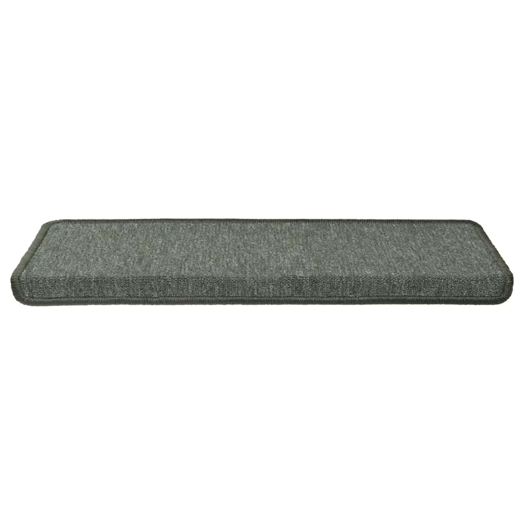 Prostirke za stepenice 30 kom 65x21x4 cm tamnozelene pravokutne rubove