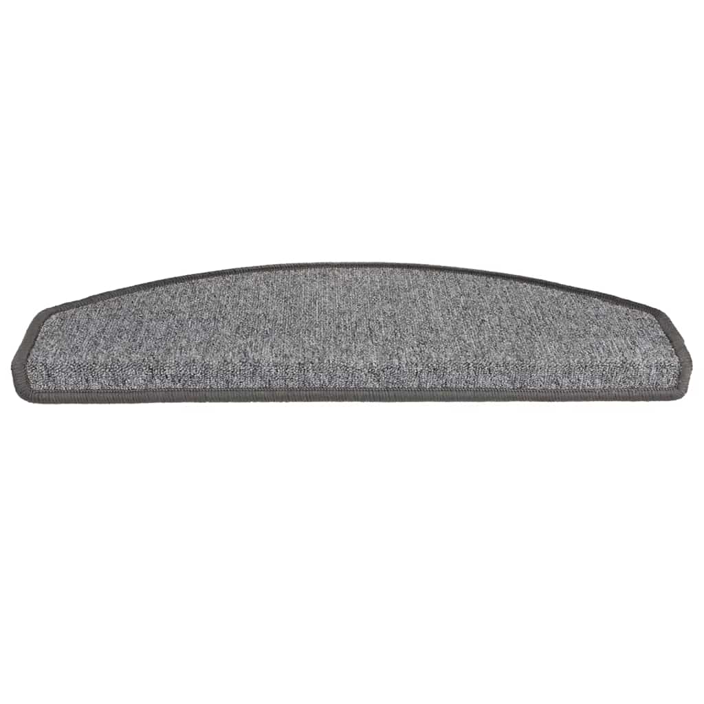 Prostirke za stepenice 20 kom 65x24x4 cm tamno sive poluokrugle velike