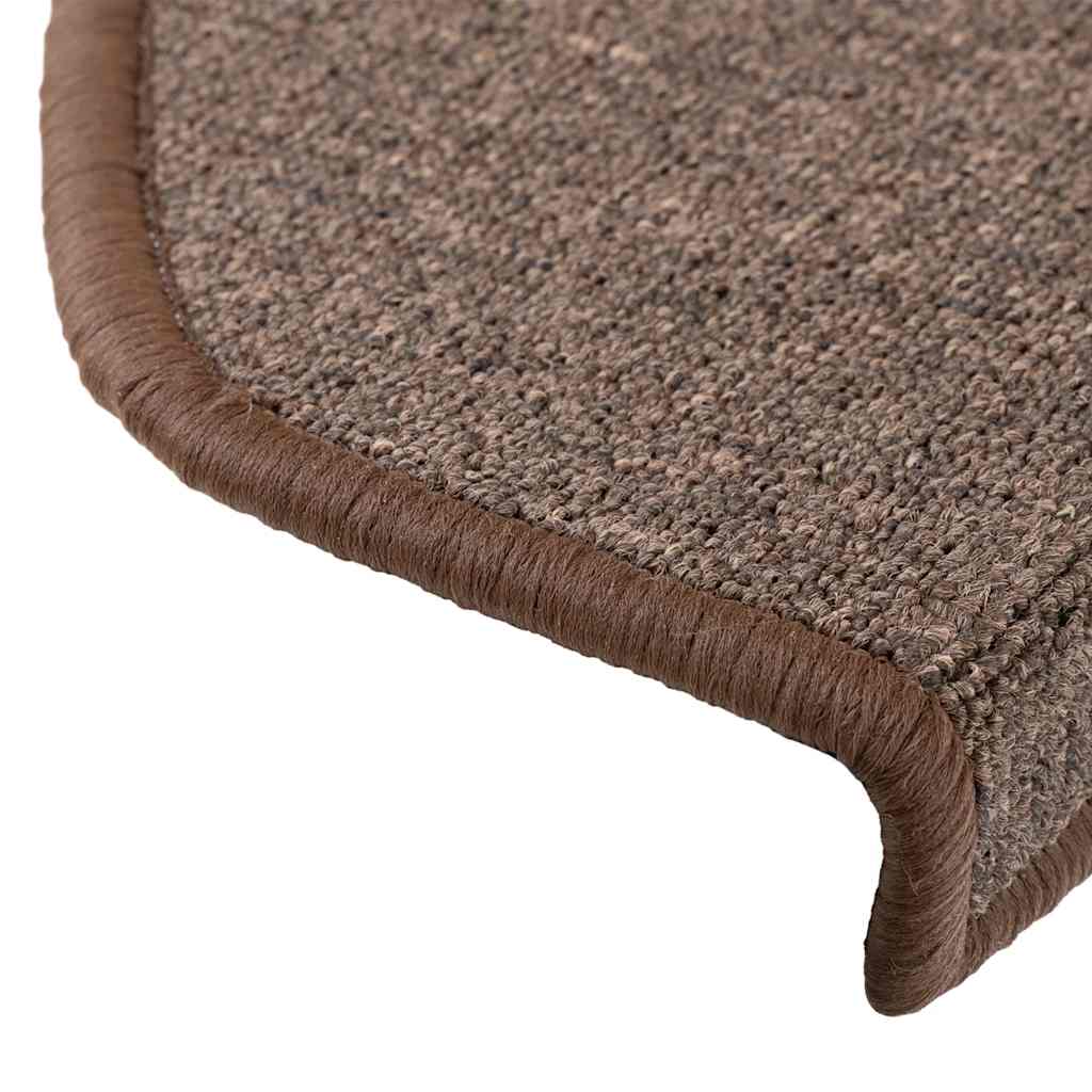 Prostirke za stepenice 20 kom 65x24x4 cm boje kave, poluokrugle, velike