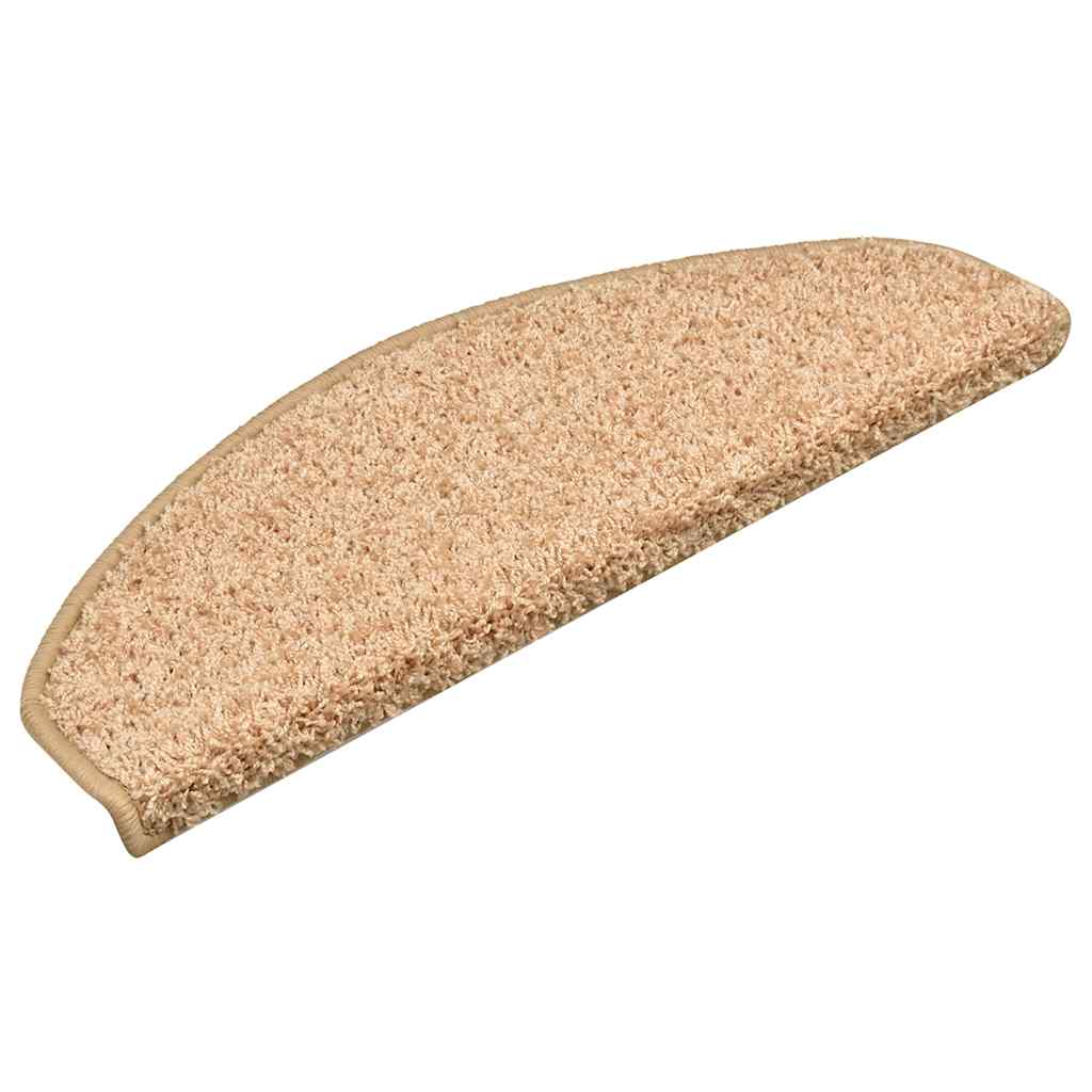 Prostirke za stepenice 30 kom 65x21x4 cm zlatne poluokrugle velike