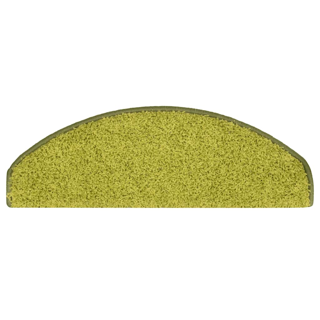 Prostirke za stepenice 30 kom 65x21x4 cm Zelene poluokrugle velike