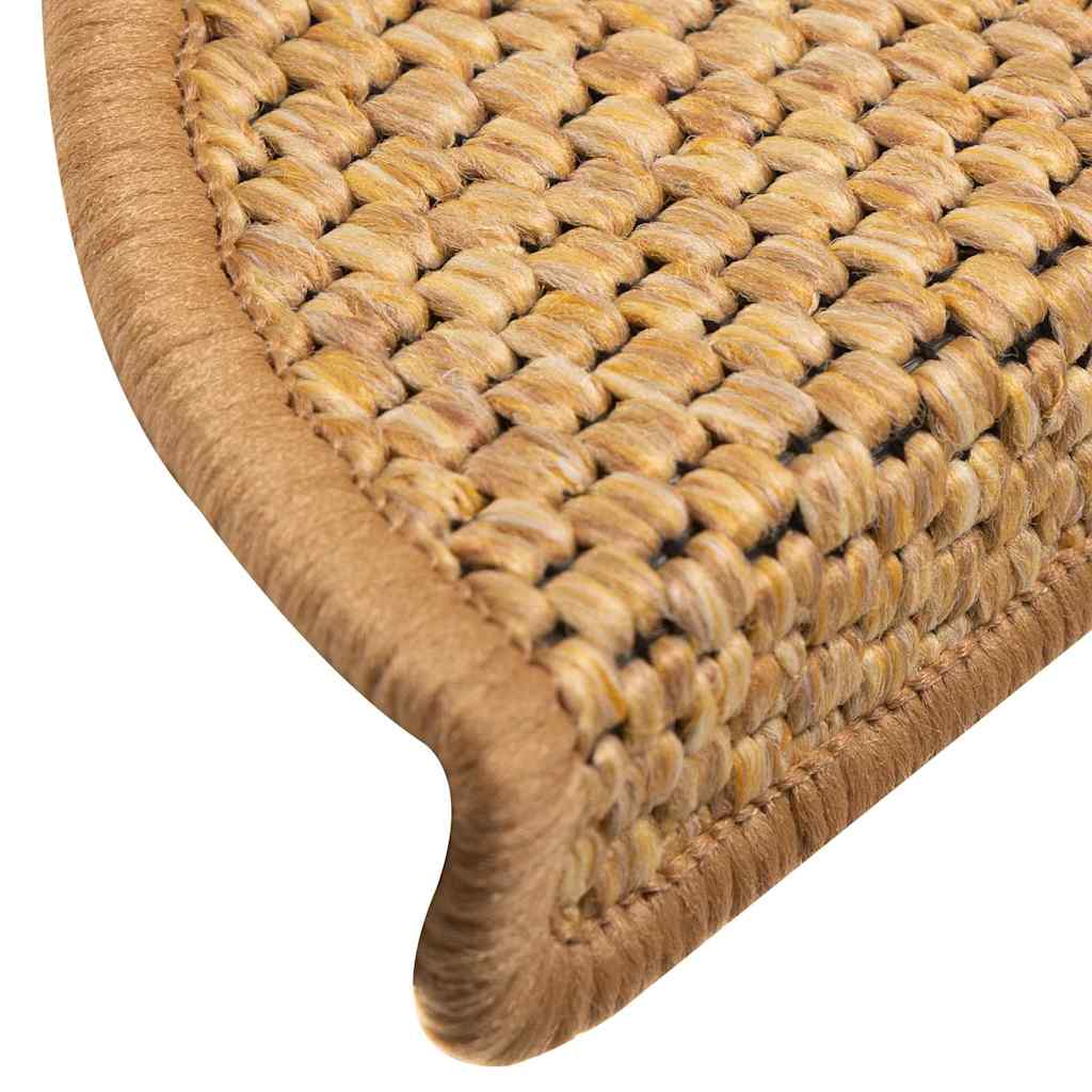 Prostirke za stepenice, samoljepljive, izgled sisala, 30 kom., 56x17x3 cm, sisal
