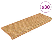 Samoljepljivi otirači za stepenice 30 kom 65x21x4 cm sisal