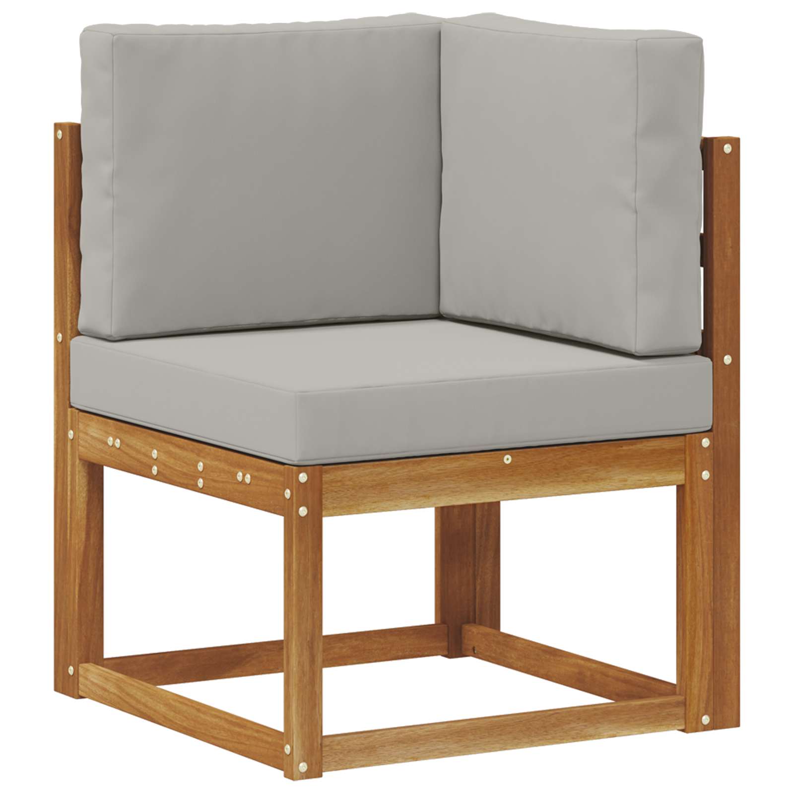 Set vanjskih sofa s jastukom 8 pcs Prirodna i svijetlo siva