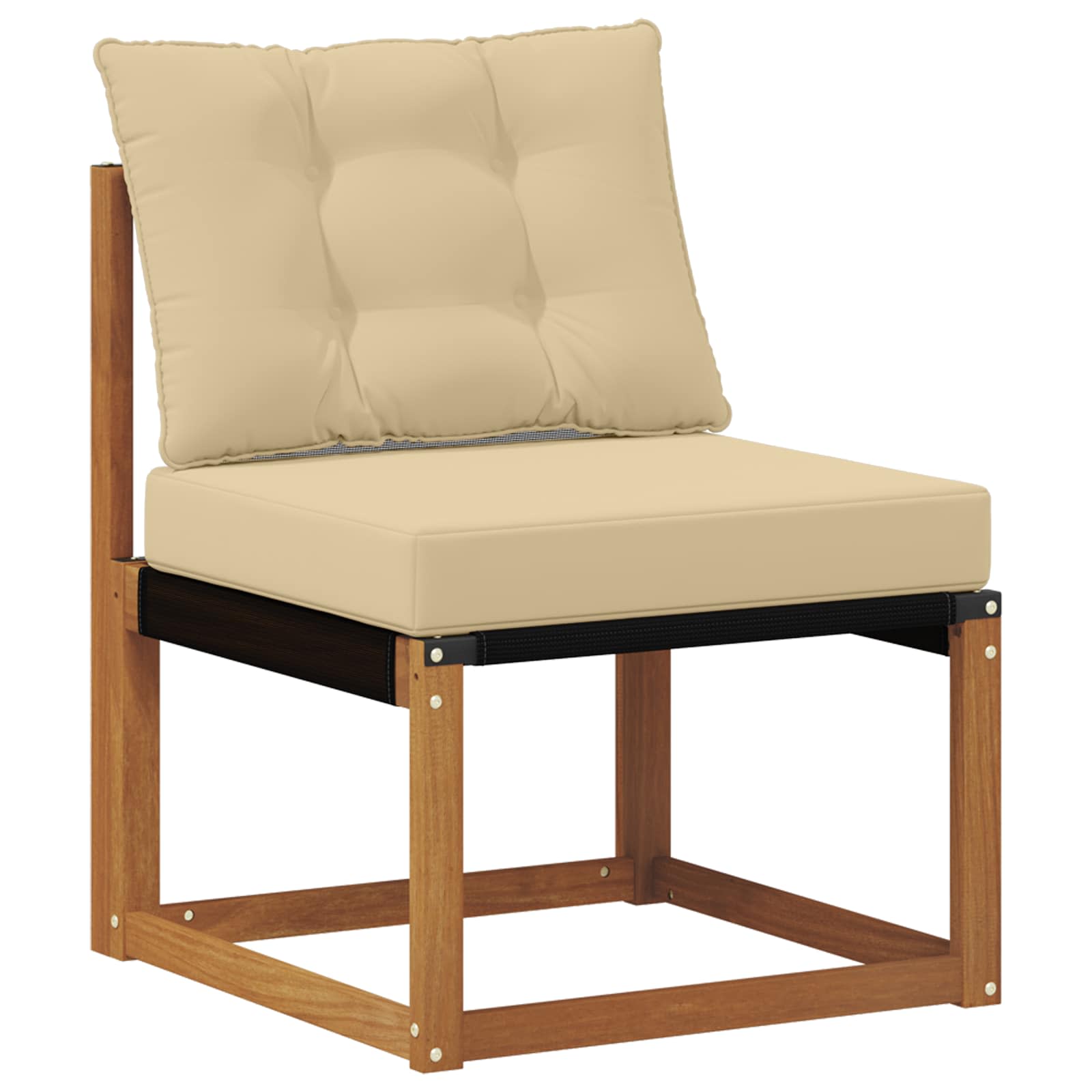 Set vanjskih sofa s jastukom 10 pcs Prirodna i bež