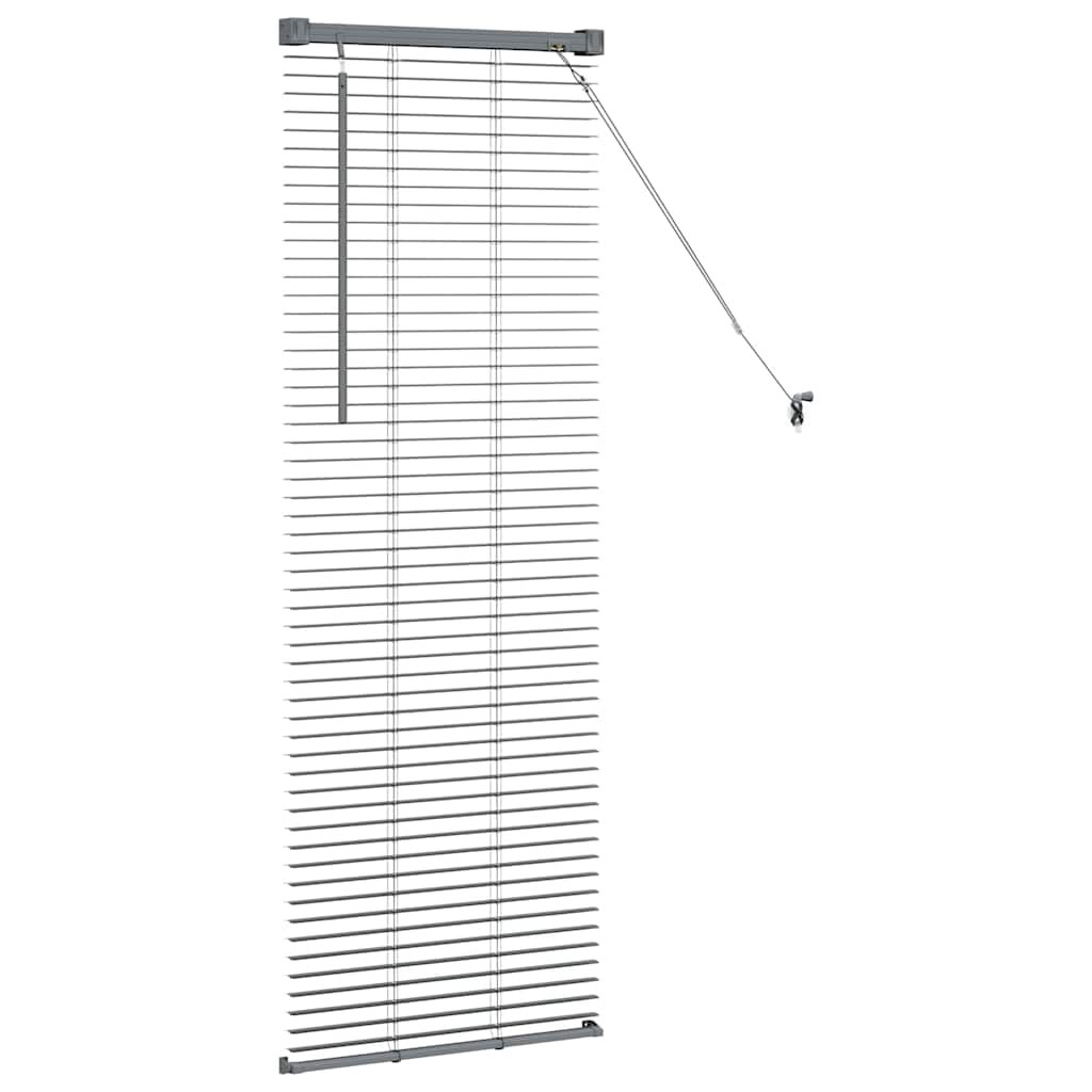 Venecijanski zastore Tamno siva 130 x 45 cm Aluminij