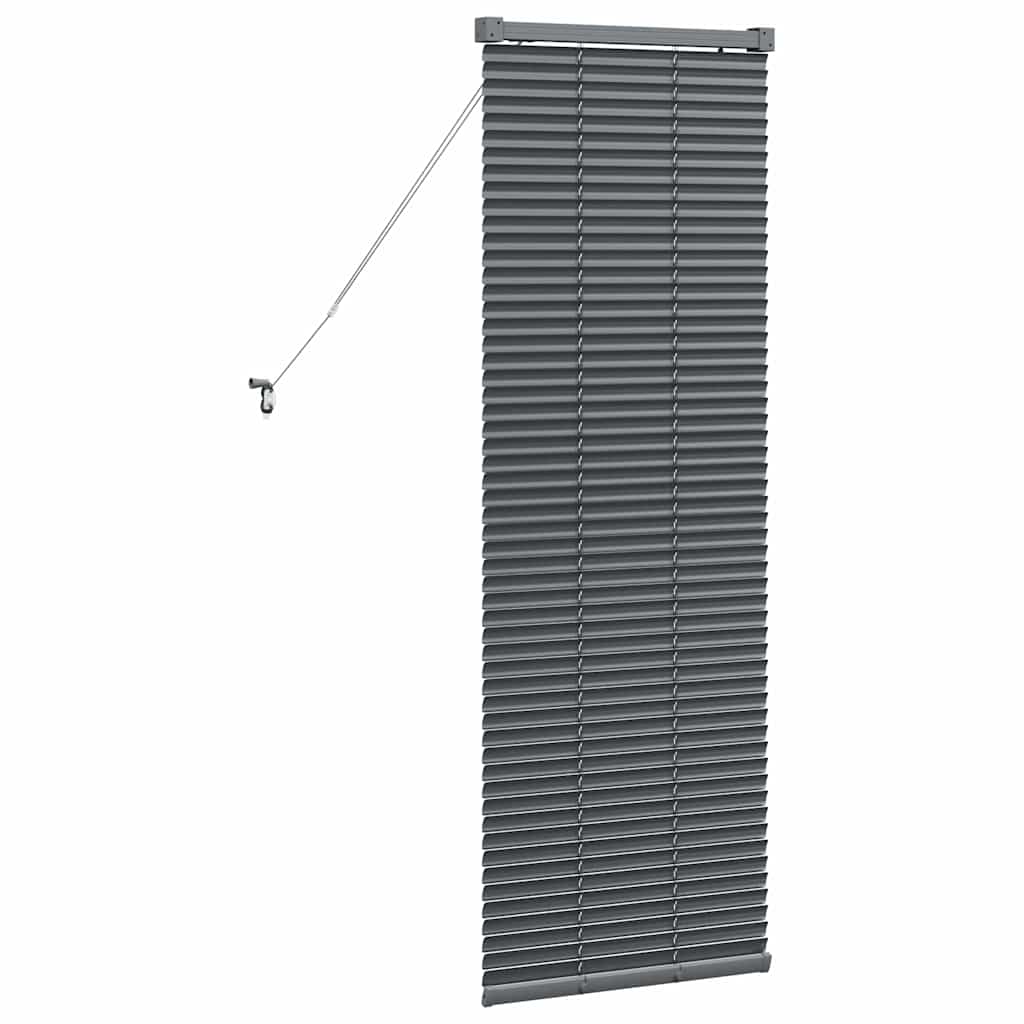 Venecijanski zastore Tamno siva 130 x 45 cm Aluminij