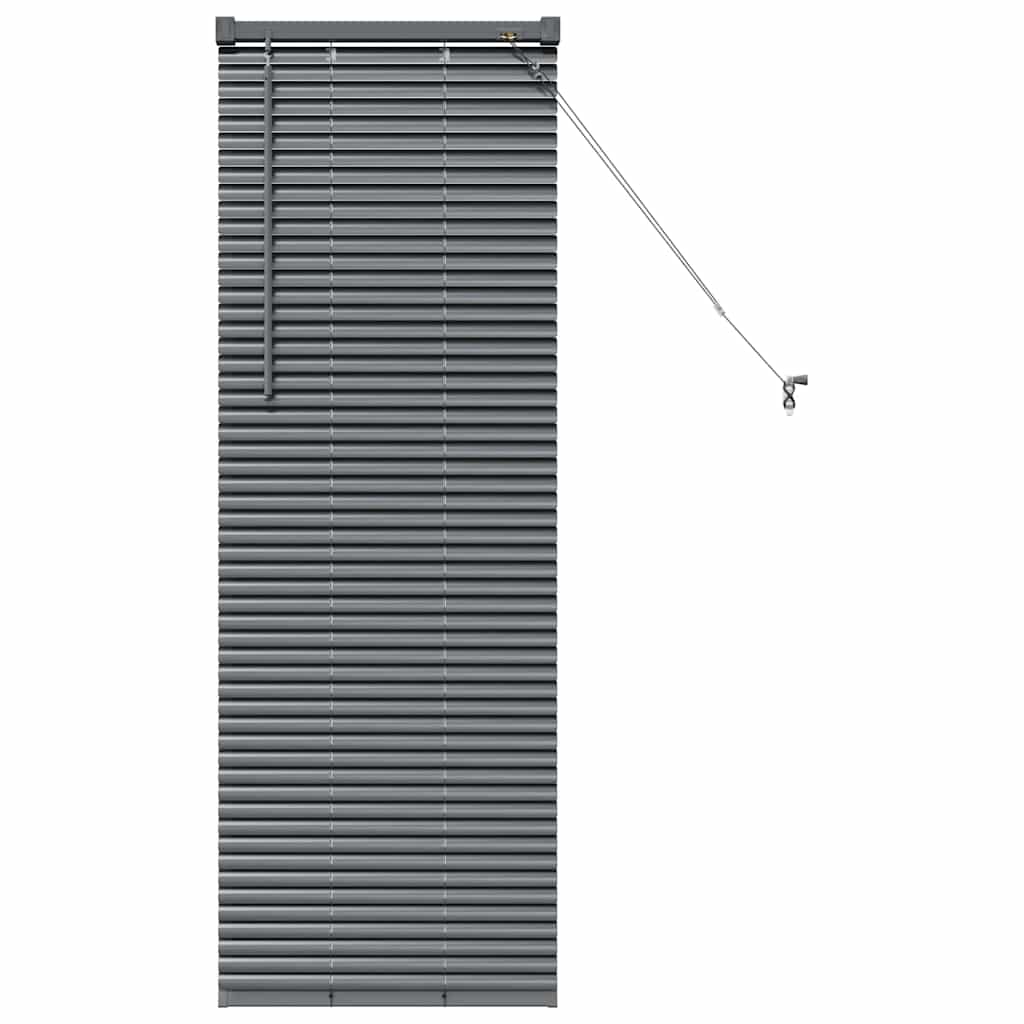 Venecijanski zastore Tamno siva 130 x 45 cm Aluminij