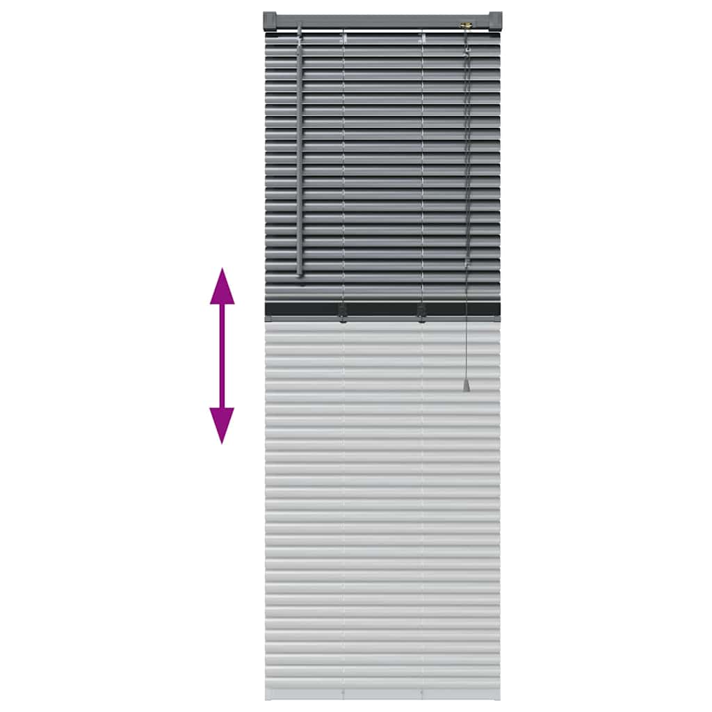 Venecijanski zastore Tamno siva 130 x 45 cm Aluminij