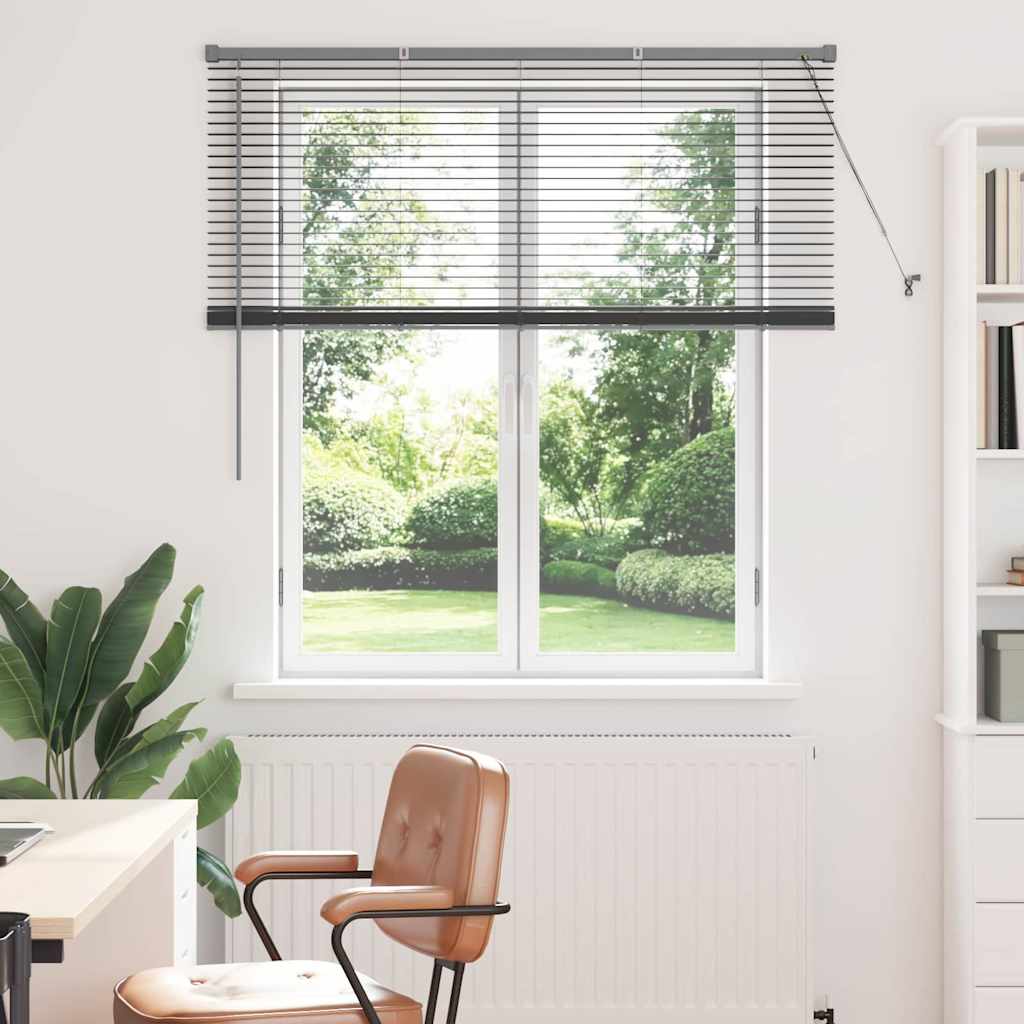 Venecijanski zastore Tamno siva 130 x 130 cm Aluminij