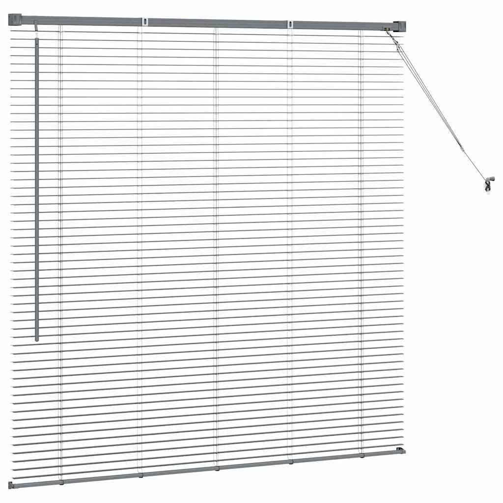 Venecijanski zastore Tamno siva 130 x 130 cm Aluminij