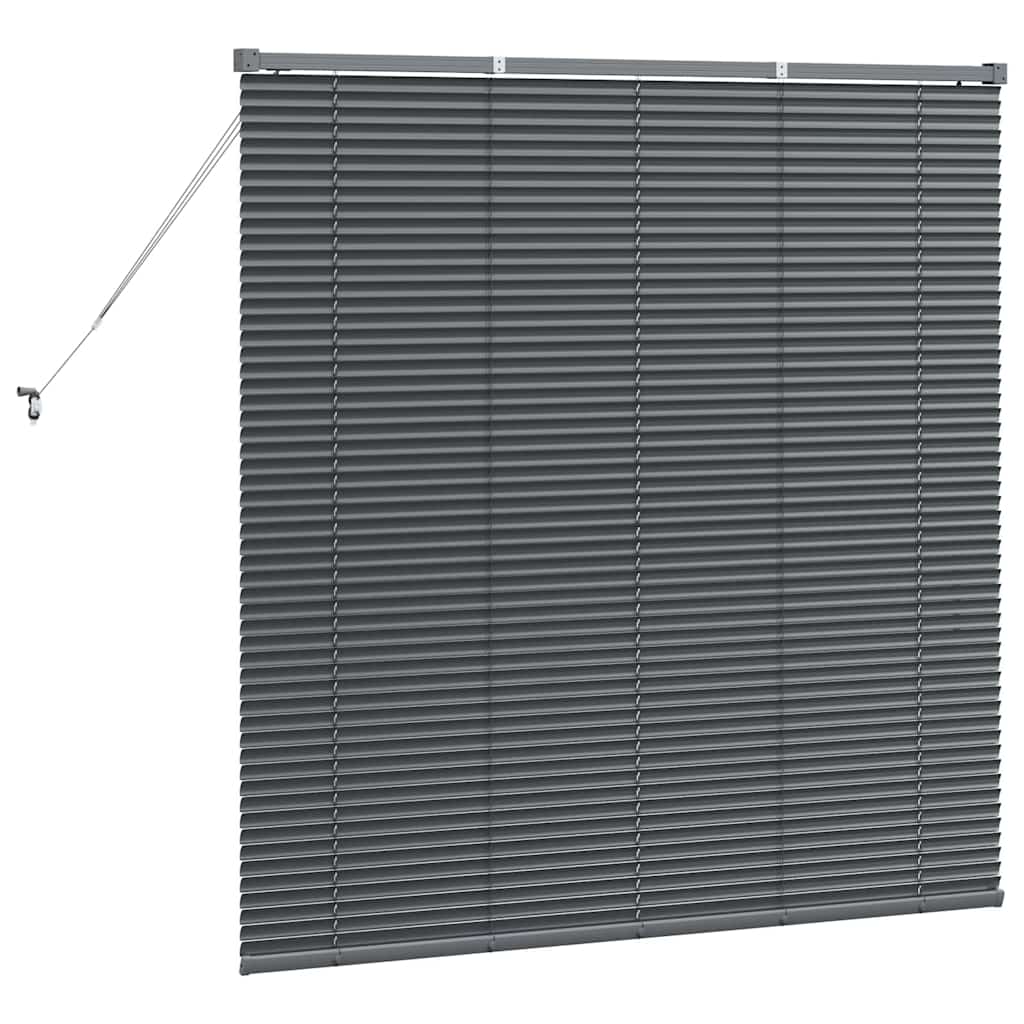 Venecijanski zastore Tamno siva 130 x 130 cm Aluminij