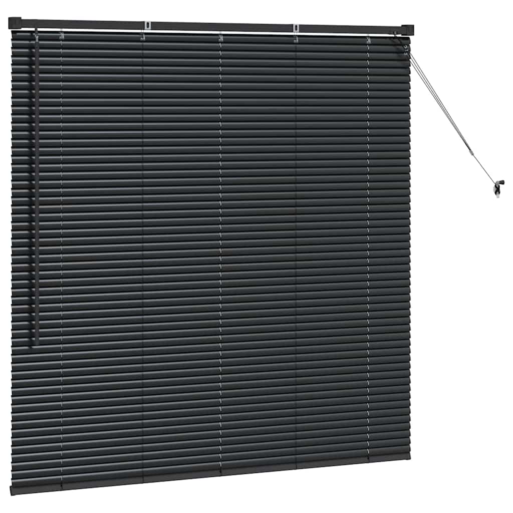 Venecijanski zastore Crna 130 x 130 cm Aluminij
