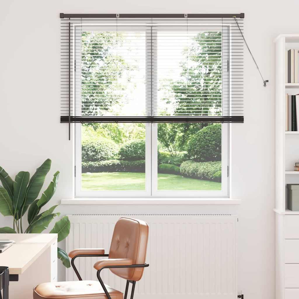 Venecijanski zastore Crna 175 x 130 cm Aluminij
