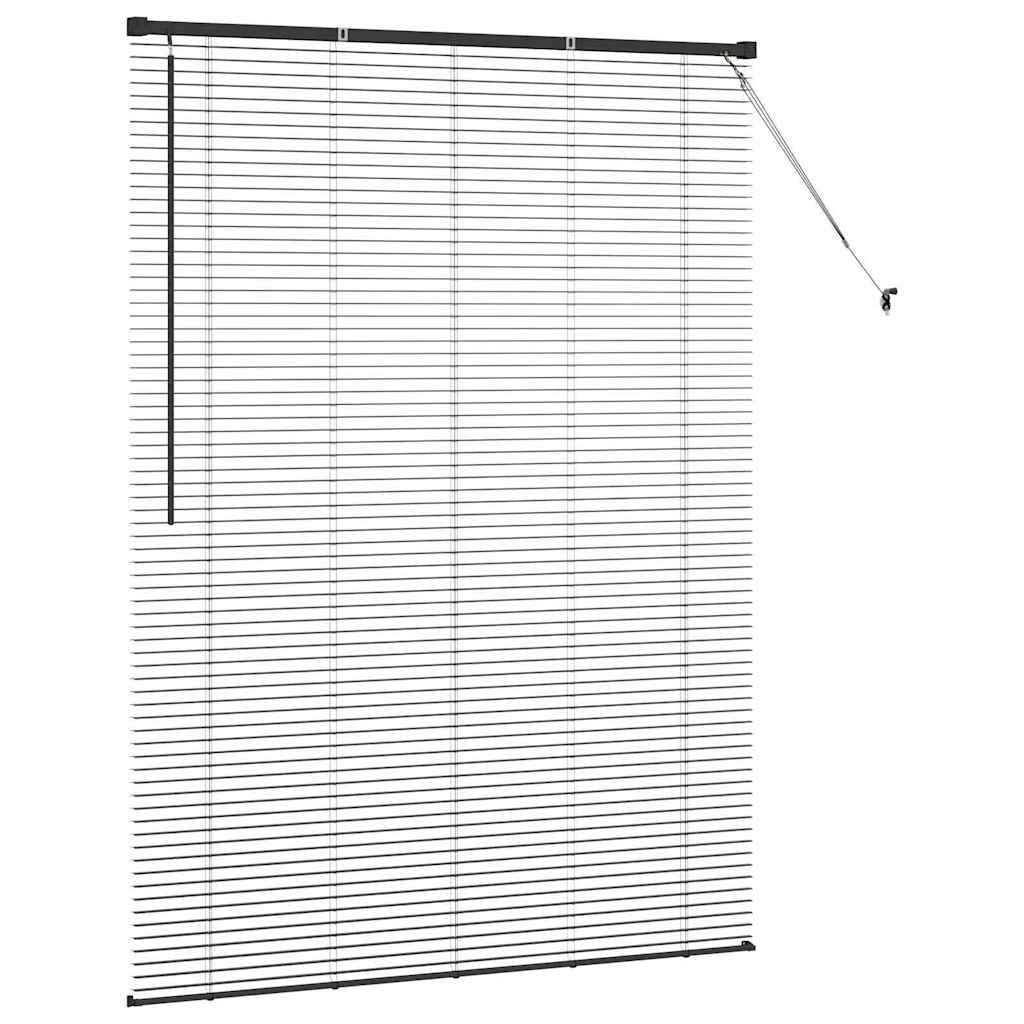 Venecijanski zastore Crna 175 x 130 cm Aluminij