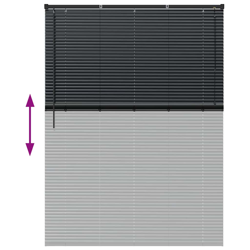 Venecijanski zastore Crna 175 x 130 cm Aluminij