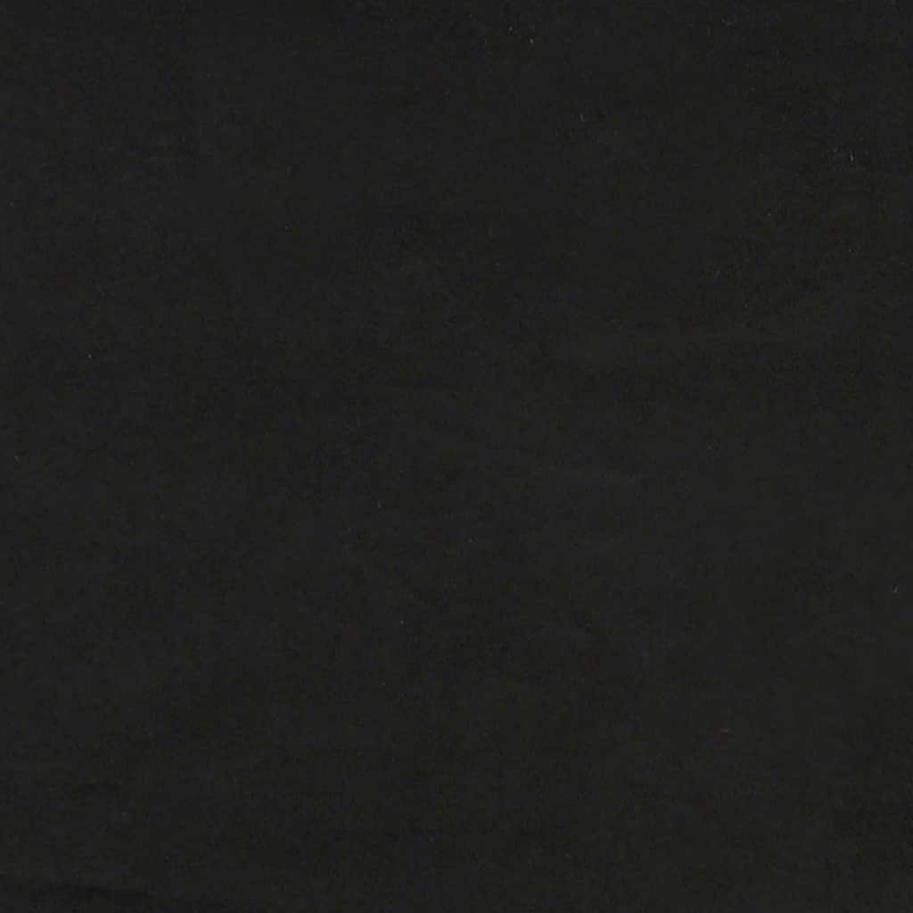Krevet s od storage s uzglavljem Crna 90 x 190 cm Baršun
