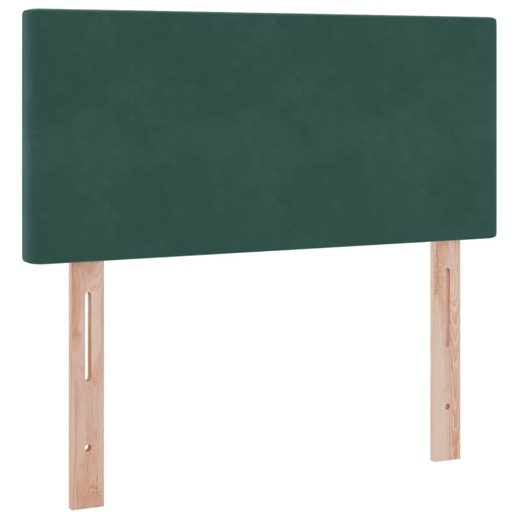 Krevet s od storage s madracem Tamnozelena 90 x 190 cm Baršun