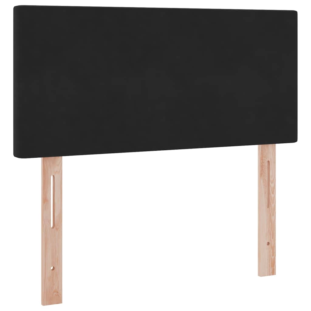 Krevet s od storage s madracem Crna 90 x 200 cm Baršun