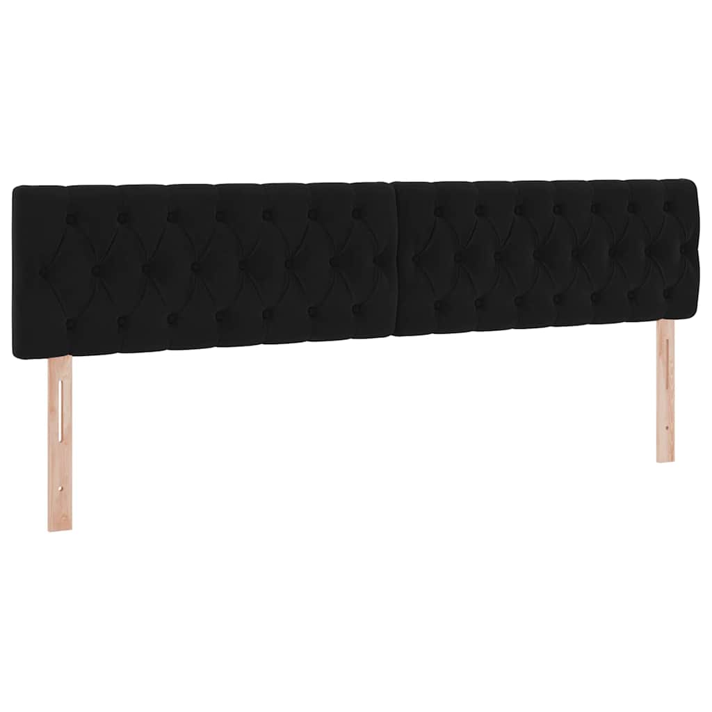 Krevet s od storage s madracem Crna 200 x 200 cm Baršun