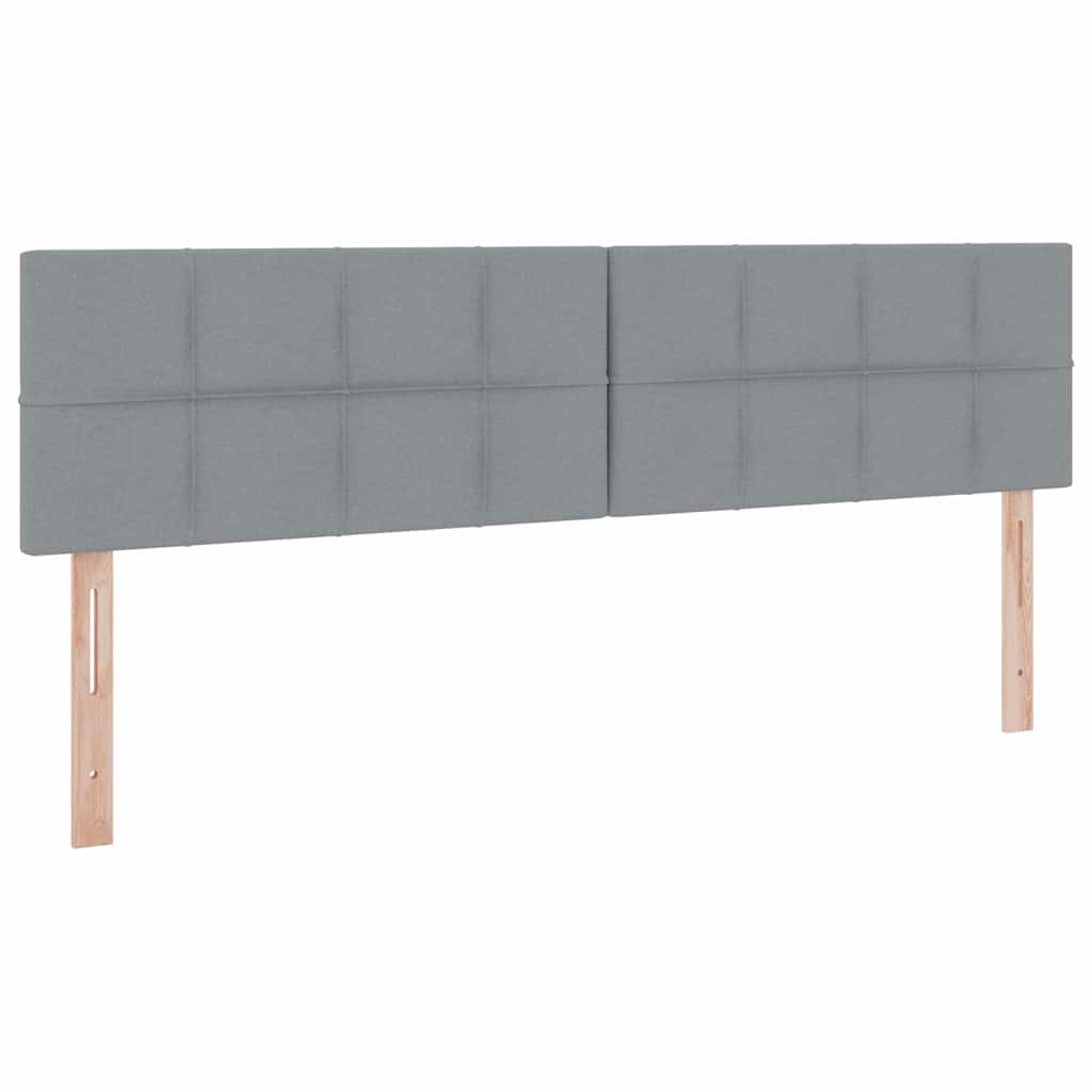 LED krevet za pohranu s madracem Svjetlosiva 180 x 200 cm