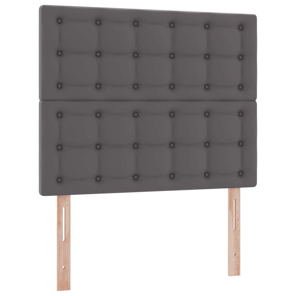 Krevet s od storage s madracem Siva 120 x 200 cm Lažna koža