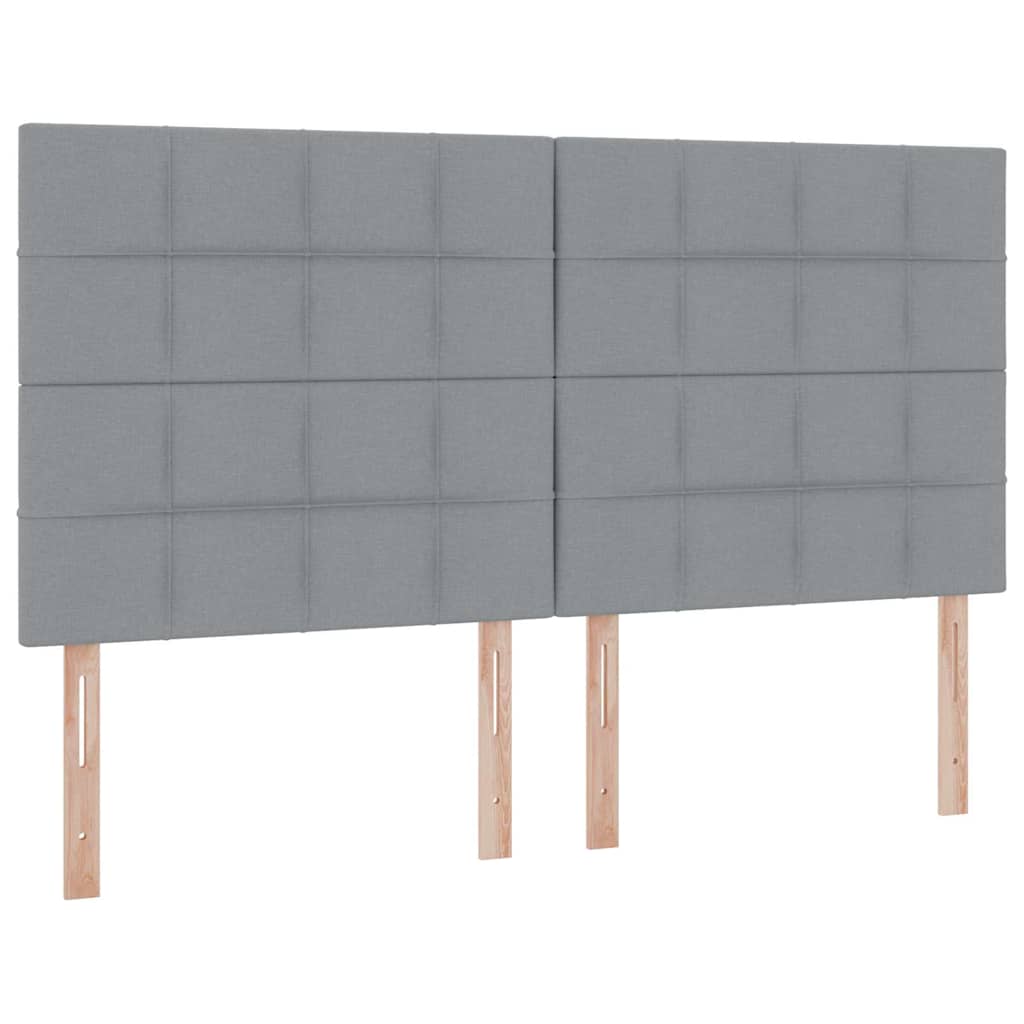 Krevet s od storage s pohranom Svjetlosiva 180 x 200 cm Tkanina