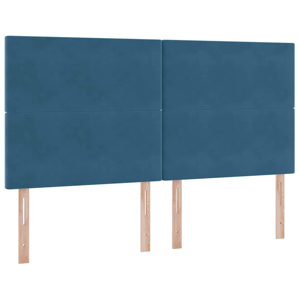 Krevet s od storage s madracem Tamno plava 180 x 200 cm Baršun