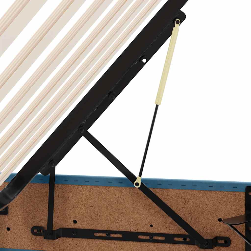 Krevet s od storage s madracem Tamno plava 180 x 200 cm Baršun