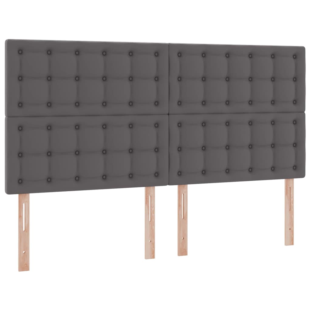 Krevet s prostorom za pohranu s LED-om Siva 180 x 200 cm