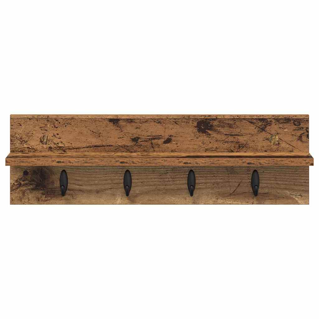 Vješalica za kapute na zidu Zidne Staro drvo 60 x 10,5 x 18 cm