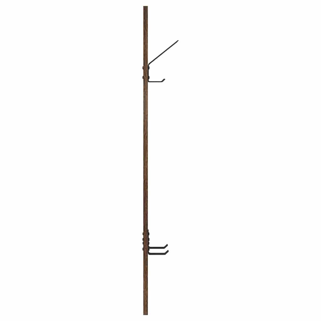 Vješalica za kapute na zidu Dimljeni hrast 20 x 1,5 x 100 cm