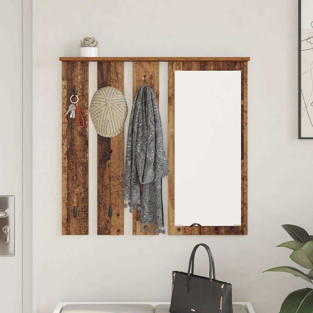 Vješalica za kapute na zidu Zidne Staro drvo 84 x 10 x 80 cm