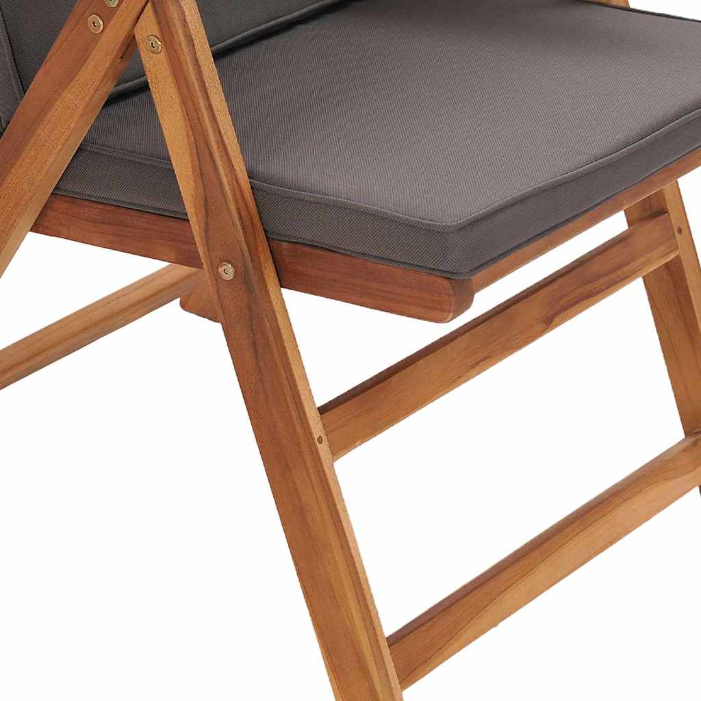 Vrtna stolica 6 pcs Smeđa i siva 57 x 71,5 x 104 cm