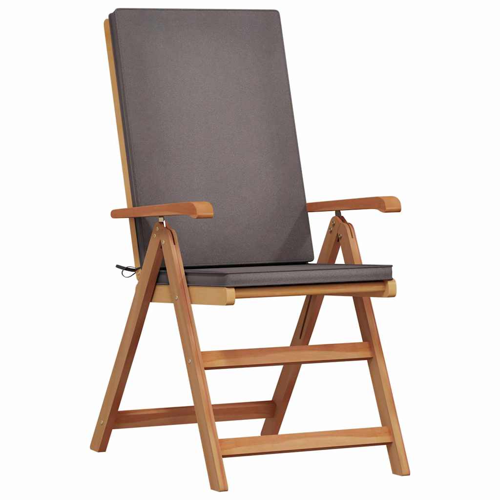 Vrtna stolica 6 pcs Smeđa i siva 57 x 71,5 x 104 cm