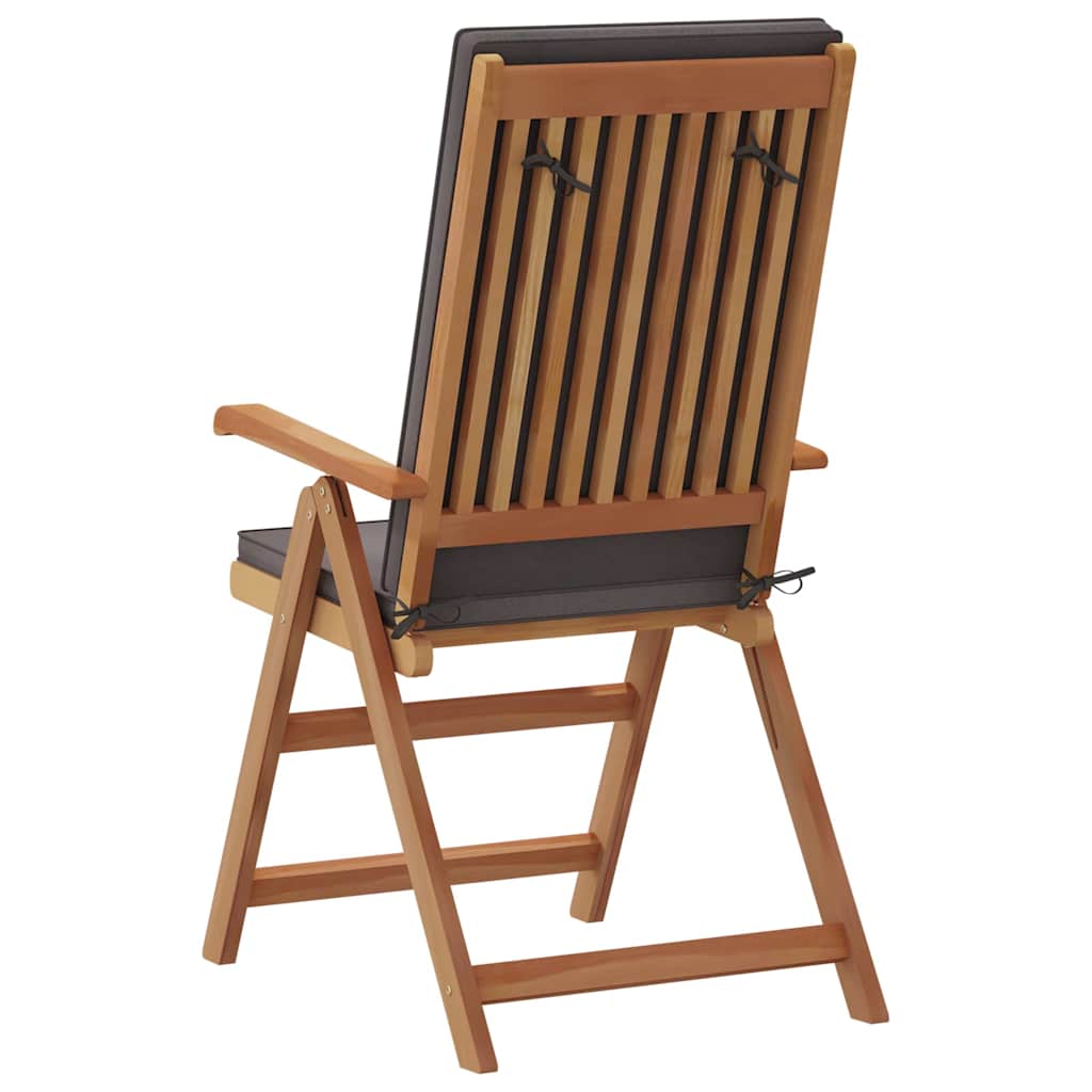 Vrtna stolica 6 pcs Smeđa i siva 57 x 71,5 x 104 cm