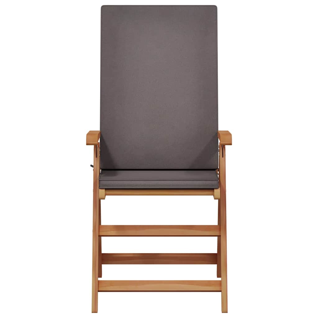 Vrtna stolica 6 pcs Smeđa i siva 57 x 71,5 x 104 cm