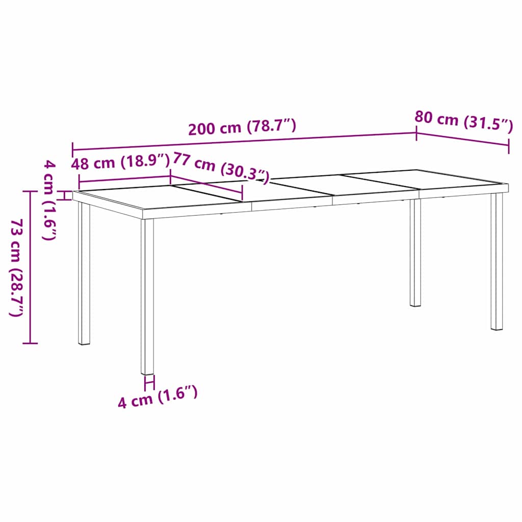 Vrtni set za objed s jastukom 9 pcs Smeđa poliratan
