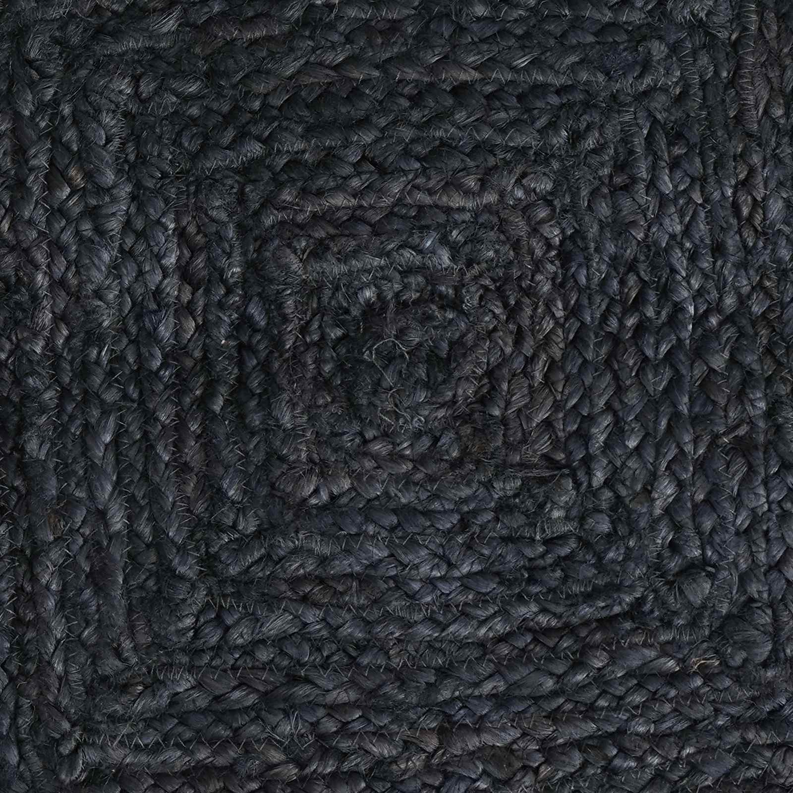 Tepisi za područja Četvrtasti Tamnosiva 160 x 160 cm Juta