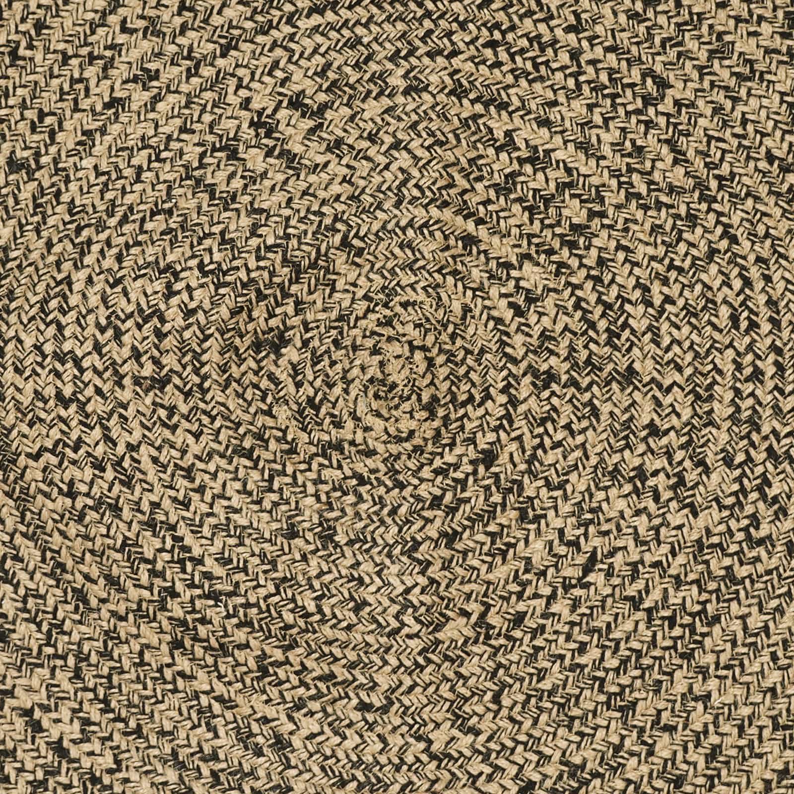 Tepisi za područja Prirodna i crna 80 x 300 cm Juta