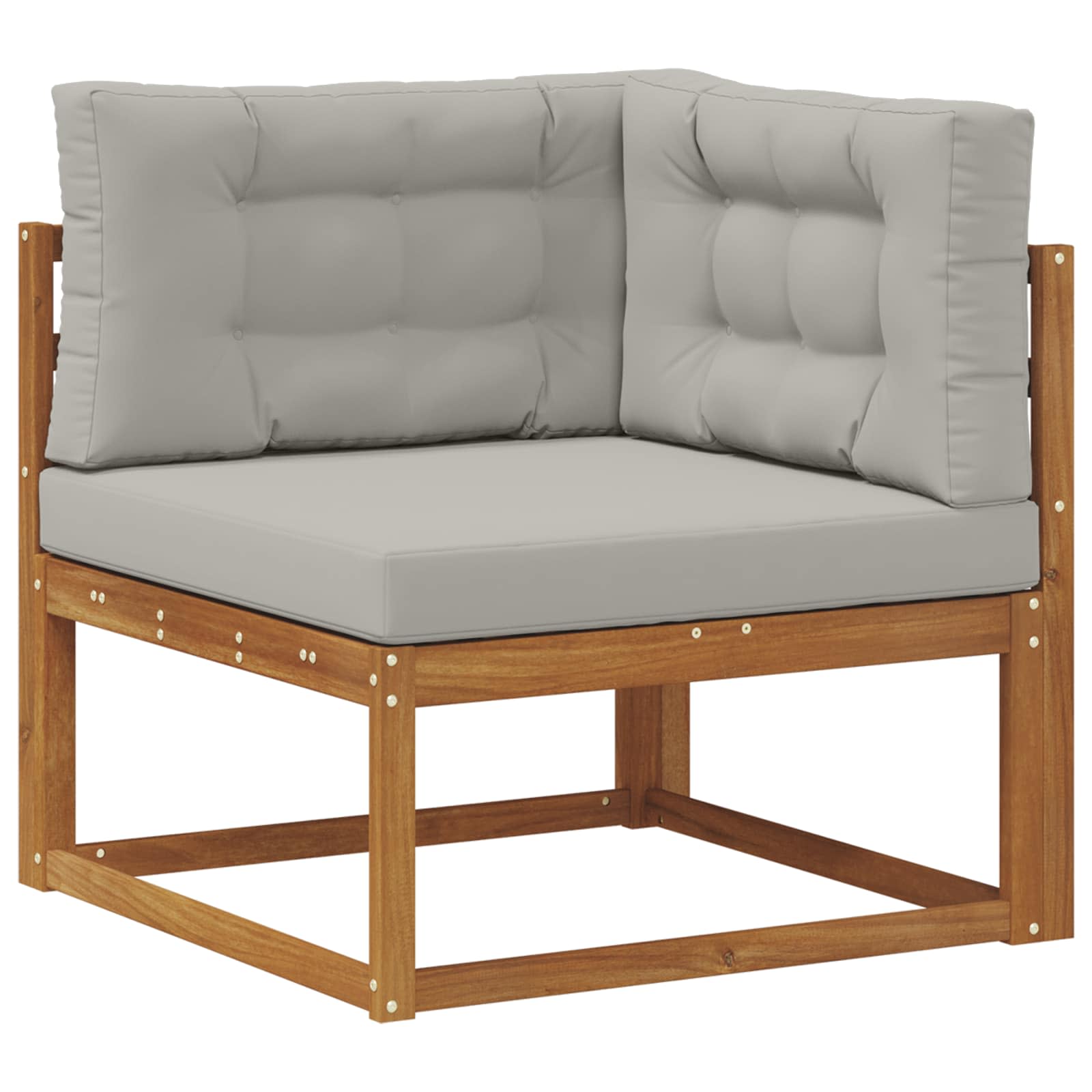 Set vanjskih sofa 9 pcs Prirodna i Svjetlosiva