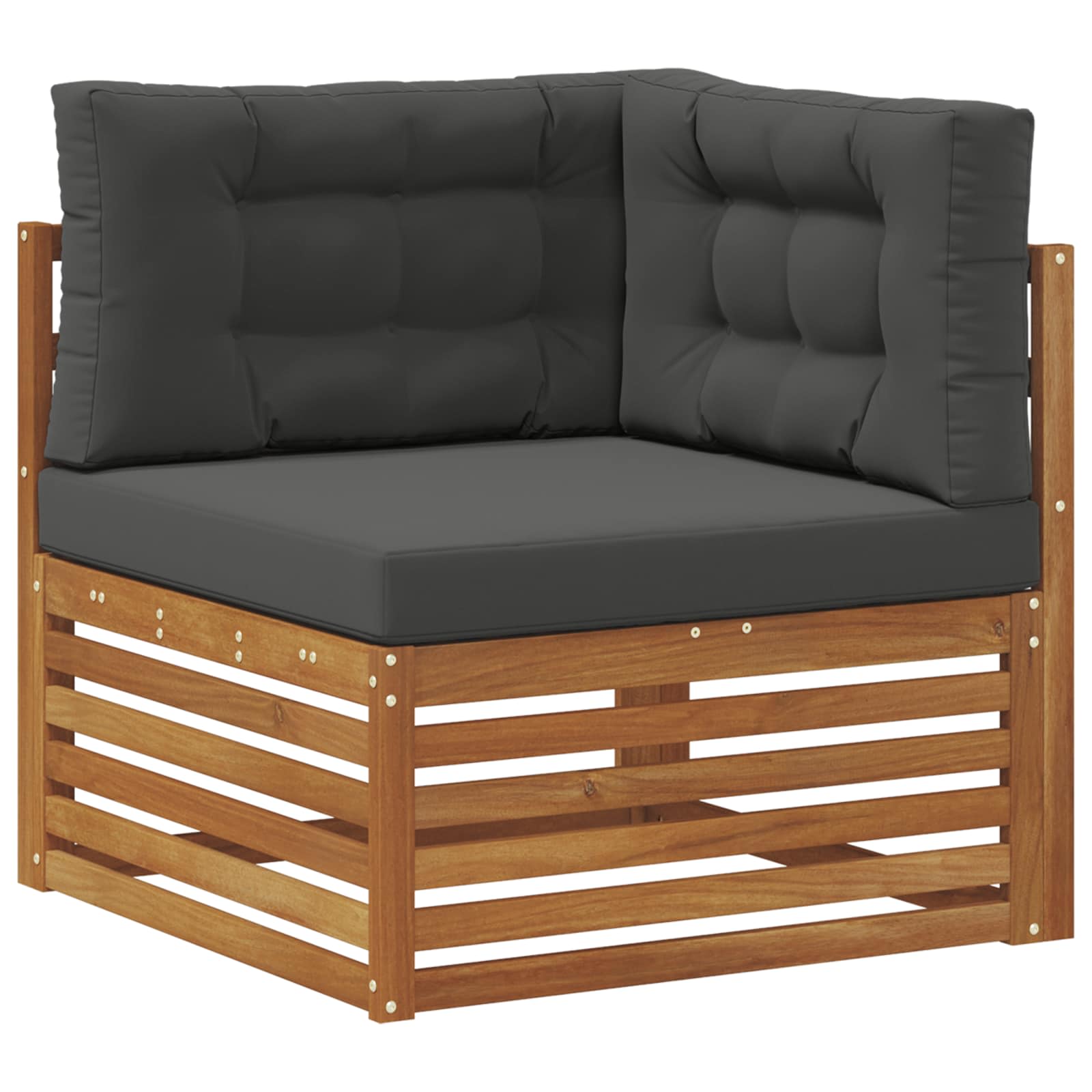 Set vanjskih sofa 5 pcs Prirodna i antracit 323 x 164,5 x 73 cm