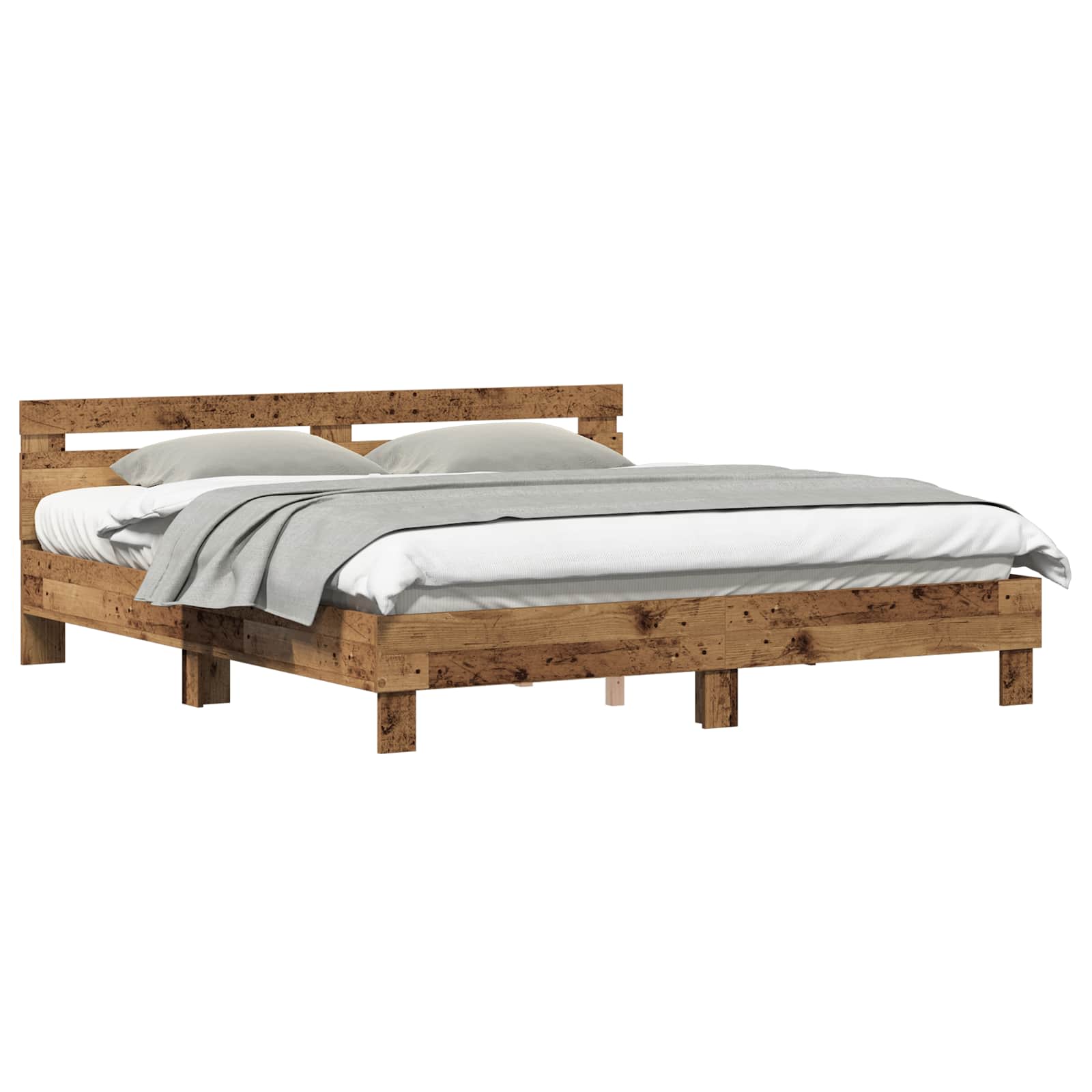 Krevetna konstrukcija Staro drvo 203 x 185 x 70 cm