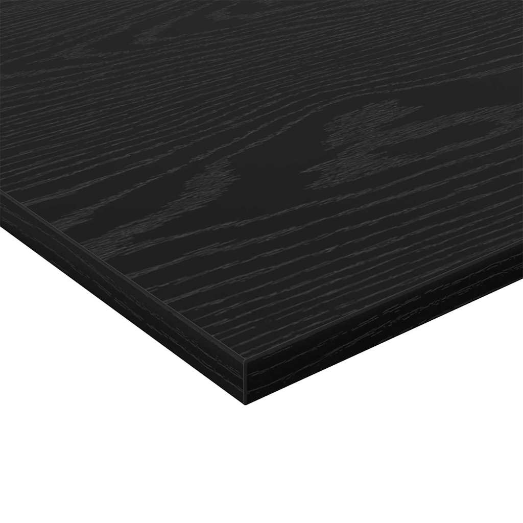 Police za knjige 4 pcs Crna 80 x 40 x 1,5 cm Konstruirano drvo