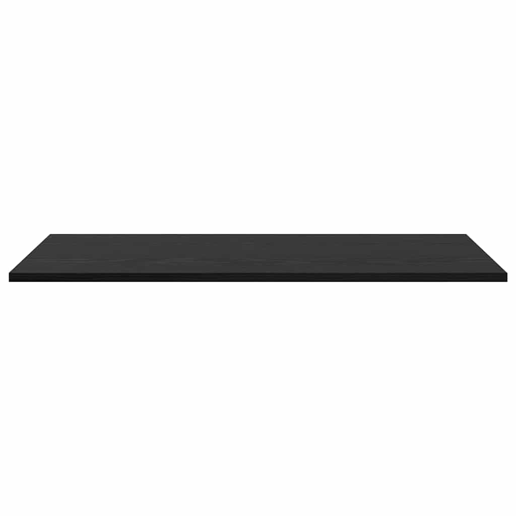 Police za knjige 4 pcs Crna 80 x 40 x 1,5 cm Konstruirano drvo