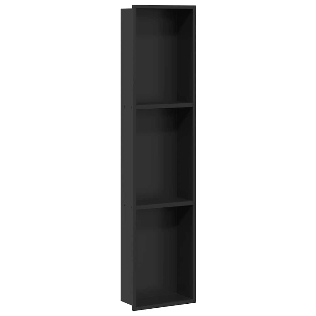 Ničica za tuš Crna 90 x 20 x 9,5 cm Nehrđajući čelik