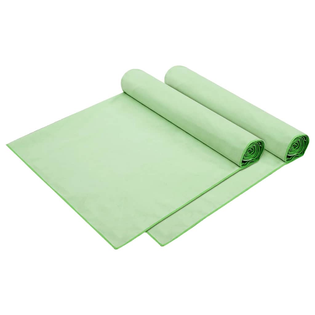 Ručnici za ležaljku 2 pcs Zelena 210 x 75 cm