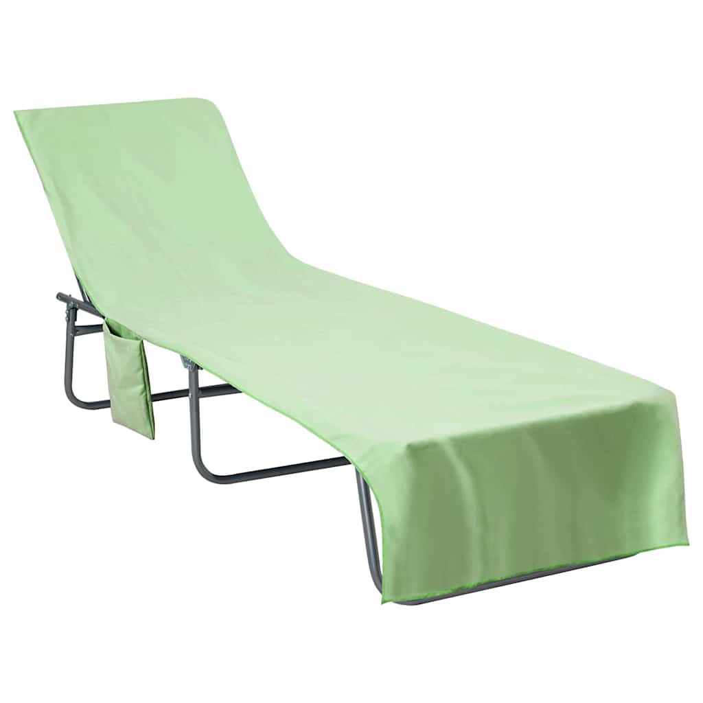 Ručnici za ležaljku 2 pcs Zelena 210 x 75 cm